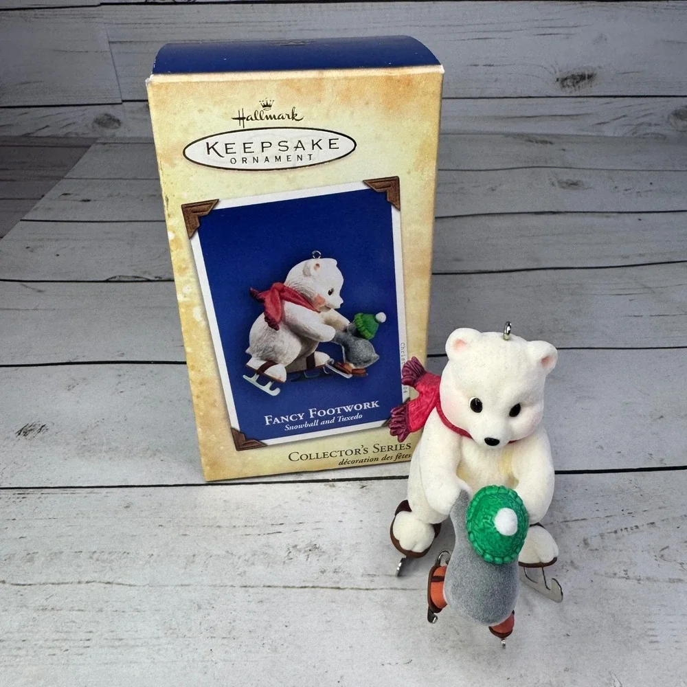 Hallmark Keepsake Ornament Fancy Footwork Snowball & Tuxedo 2004‎ Christmas